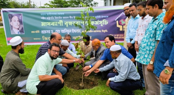 সিকৃবিতে বৃক্ষরোপণ কর্মসূচি