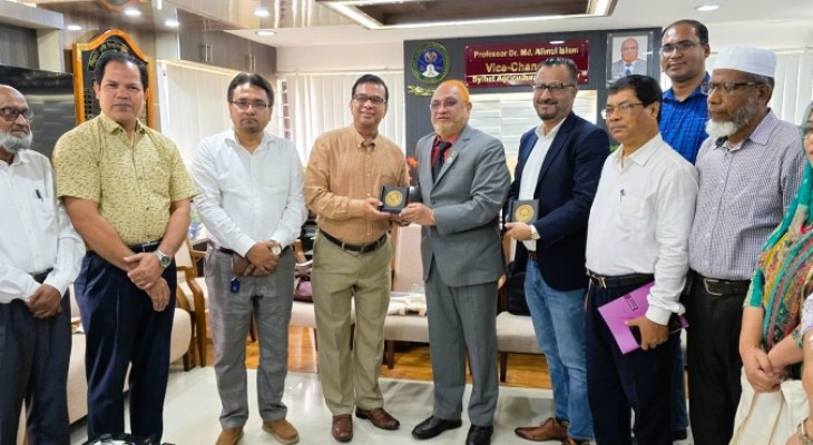 সিকৃবিতে অস্ট্রেলিয়ান হাইকমিশনের প্রতিনিধি দল